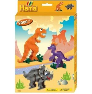 Hama- caja regalo Dinosaurios