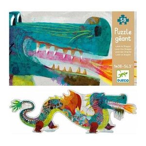 Djeco - Puzzle géant León el dragón 58 piezas