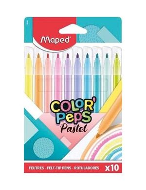 Maped - rotuladores 10 colores peps pastel