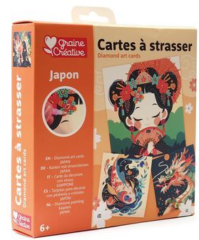 Graine créative - 3 tarjetas para decorar Japón