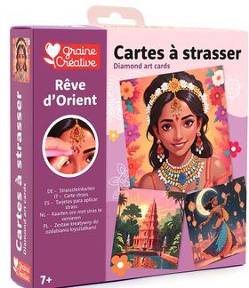 Graine créative - 3 tarjetas para decorar India