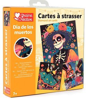 Graine Créative - 3 tarjetas para decorar Día de los muertos