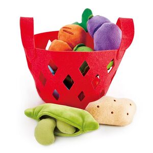 Hape - Cesta de verduras para niños pequeños