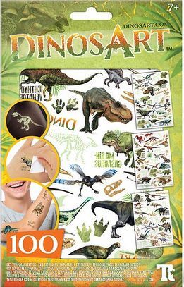DinosArt - tatuajes fosforescentes dinosaurios