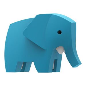 Halftoys - Elefante para ensamblar magnético con diorama