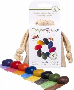 Crayon rocks -  bolsa algodón 8 colores