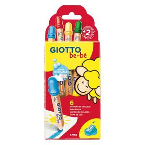 Giotto be-bé - Estuche 6 súper lápices + sacapuntas