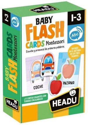 Montessori baby flash cards, escuchar y pronunciar tus primeras palabras.