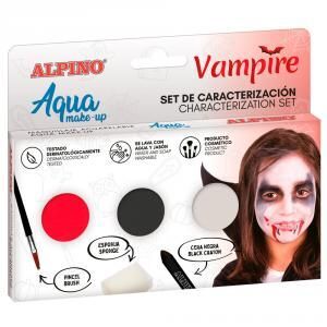 Maquillaje caracterización al agua vampiro 3 colores
