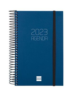 Agenda Opaca Azul E5 Día página 2023