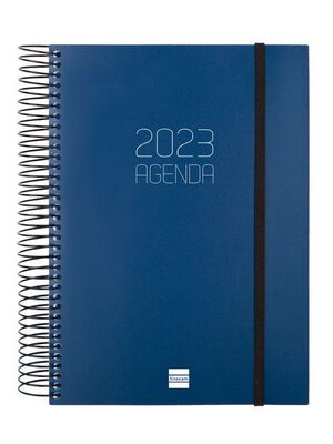 Agenda Opaca Azul E10 Día página 2023