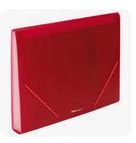 Carpeta clasificadora 12 compartimentos Plus Office A4 Rojo Opaco