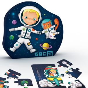 Eurekakids - Puzle evolutivo Astronauta (4 puzles de 6-9-12-16 piezas)