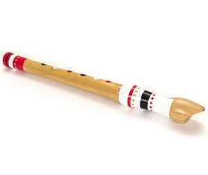 Bonita flauta de madera