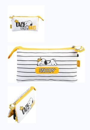 ESTUCHE TRIPLE SNOOPY LAZY DAYS