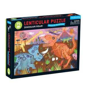 Mudpuppy  - Dinosaur Roar 75 Pzs Lenticular Puzzle