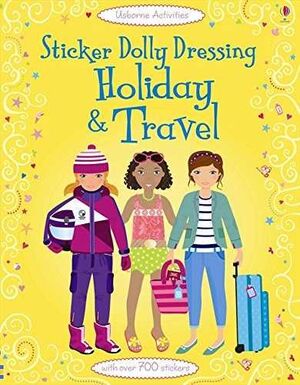 Sticker Dolly Dressing. Holiday and Travel